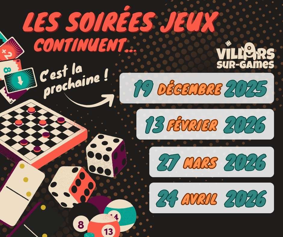 Agenda Des Prochaines Soirées Jeux