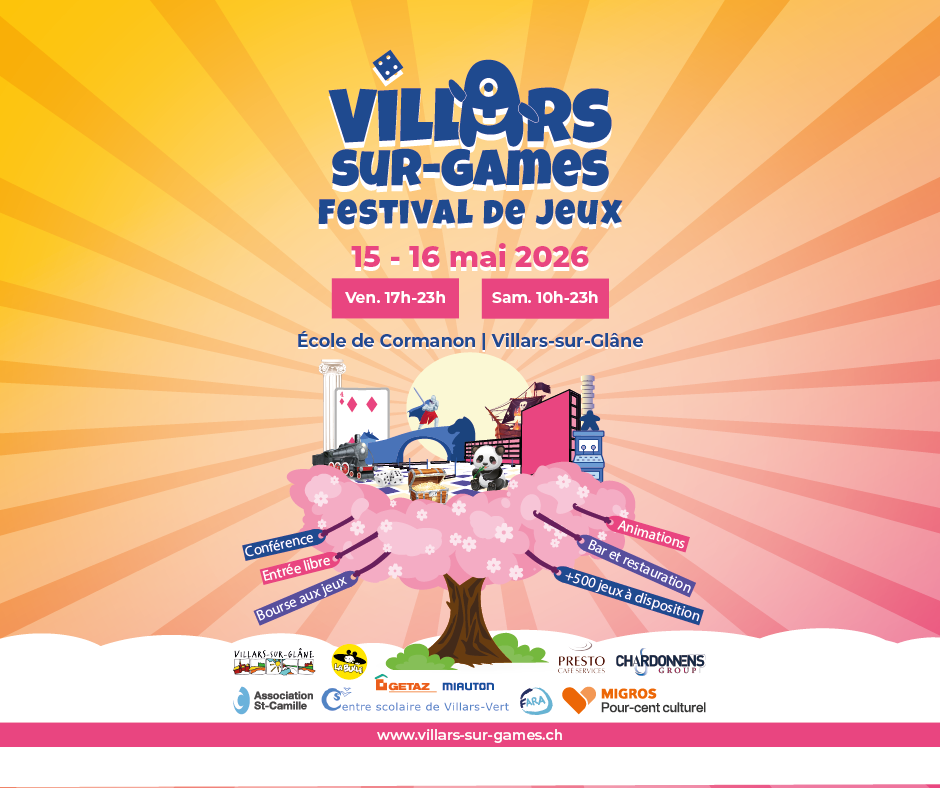 L&rsquo;affiche de la 1ère édition du Festival Villars-sur-Games !